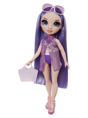 Rainbow High Swim & Style Violet, Purple 11” Doll, Ages 4-12